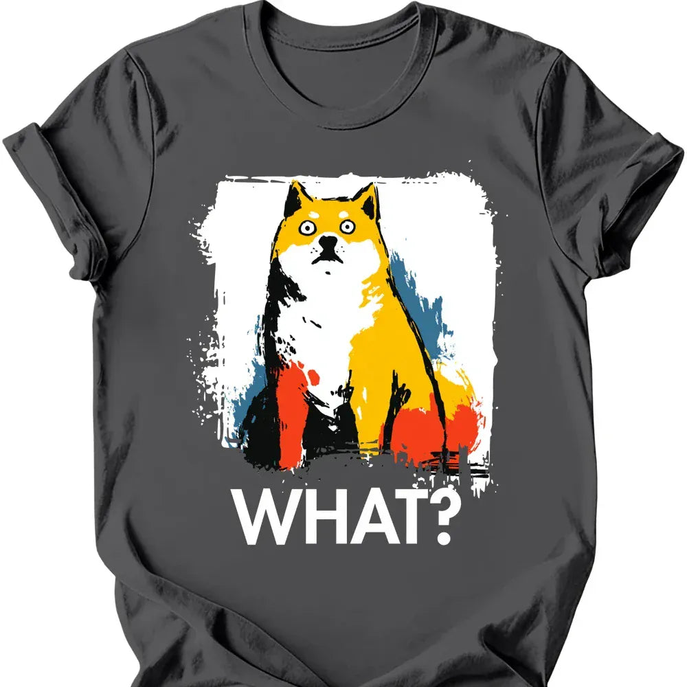 Shiba Inu What Dog T Shirt Gift For Dog Lover