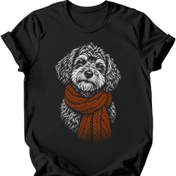 Schnoodle Winter Dog T Shirt Gift For Dog Lover