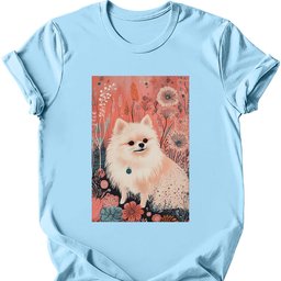 Pomeranian Boho Dog T Shirt Gift For Dog Lover