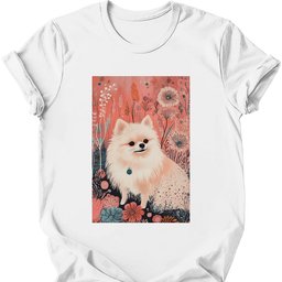 Pomeranian Boho Dog T Shirt Gift For Dog Lover