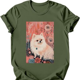 Pomeranian Boho Dog T Shirt Gift For Dog Lover