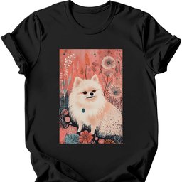 Pomeranian Boho Dog T Shirt Gift For Dog Lover