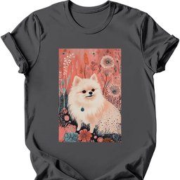 Pomeranian Boho Dog T Shirt Gift For Dog Lover