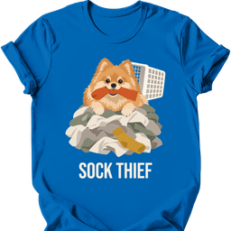 Pomeranian Sock Thief T Shirt Gift For Dog Lover