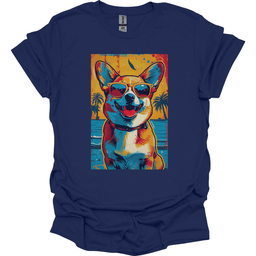 Pembroke Welsh Corgi Summer Dog T Shirt Gift For Dog Lover