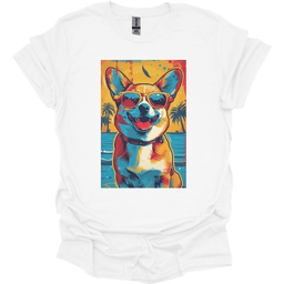 Pembroke Welsh Corgi Summer Dog T Shirt Gift For Dog Lover