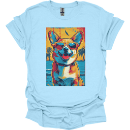 Pembroke Welsh Corgi Summer Dog T Shirt Gift For Dog Lover