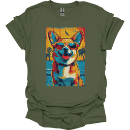Pembroke Welsh Corgi Summer Dog T Shirt Gift For Dog Lover