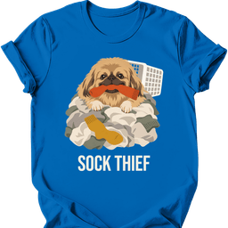 Pekingese Sock Thief T Shirt Gift For Dog Lover