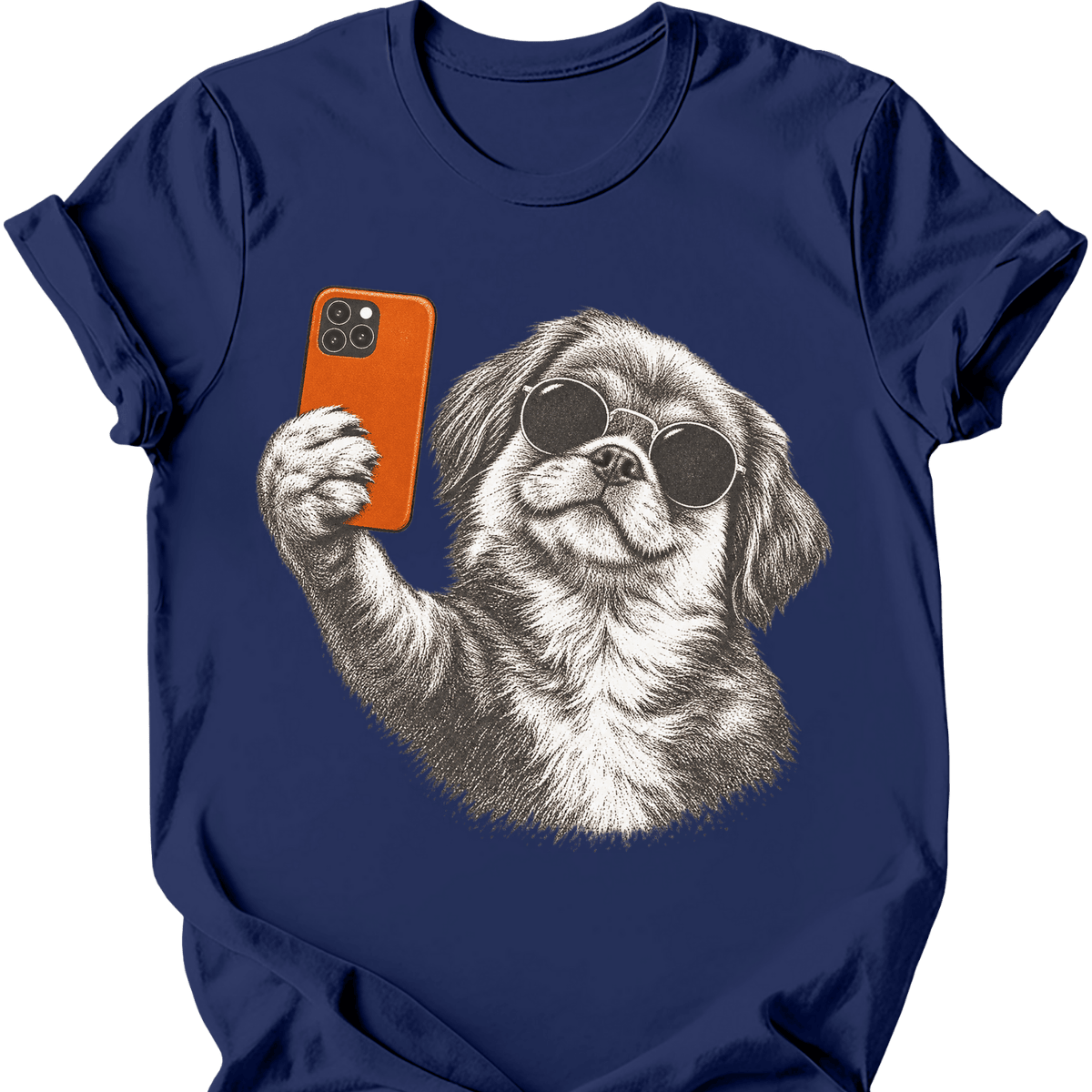 Pekingese Selfie Dog T Shirt Gift For Dog Lover