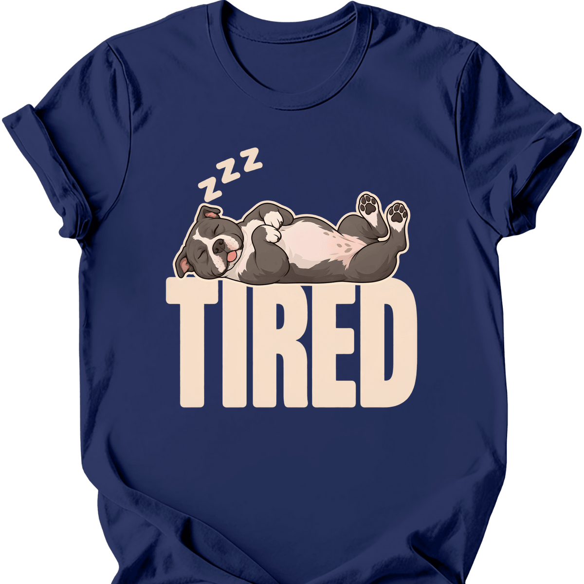 Pitbull Tired Dog T Shirt Gift For Dog Lover