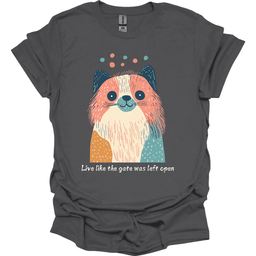 Pekingese Live Like The Gate Was Left Open T Shirt Gift For Dog Lover
