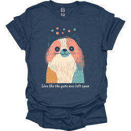 Pekingese Live Like The Gate Was Left Open T Shirt Gift For Dog Lover
