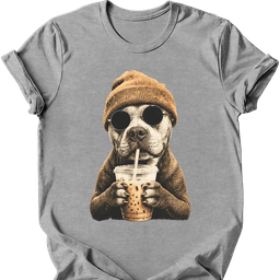 Pitbull Hipster Dog T Shirt Gift For Dog Lover