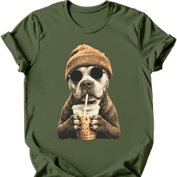 Pitbull Hipster Dog T Shirt Gift For Dog Lover