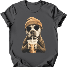 Pitbull Hipster Dog T Shirt Gift For Dog Lover