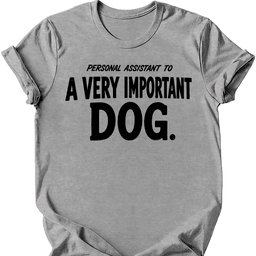Personal Assistant T Shirt Gift For Dog Lover