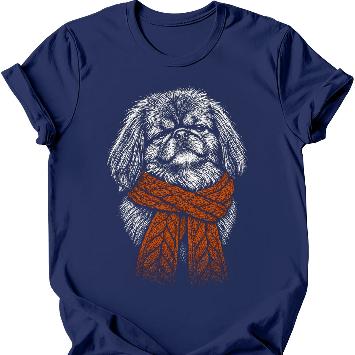 Pekingese Winter Dog T Shirt Gift For Dog Lover