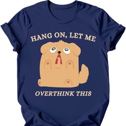 Overthink This T Shirt Gift For Dog Lover