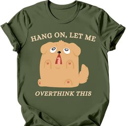 Overthink This T Shirt Gift For Dog Lover