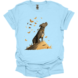 Pitbull Fall Dog T Shirt Gift For Dog Lover
