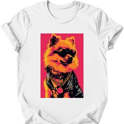Pomeranian Punk Dog T Shirt Gift For Dog Lover