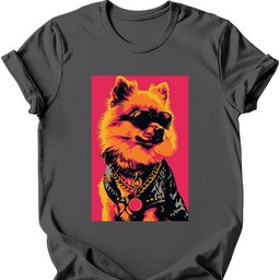 Pomeranian Punk Dog T Shirt Gift For Dog Lover