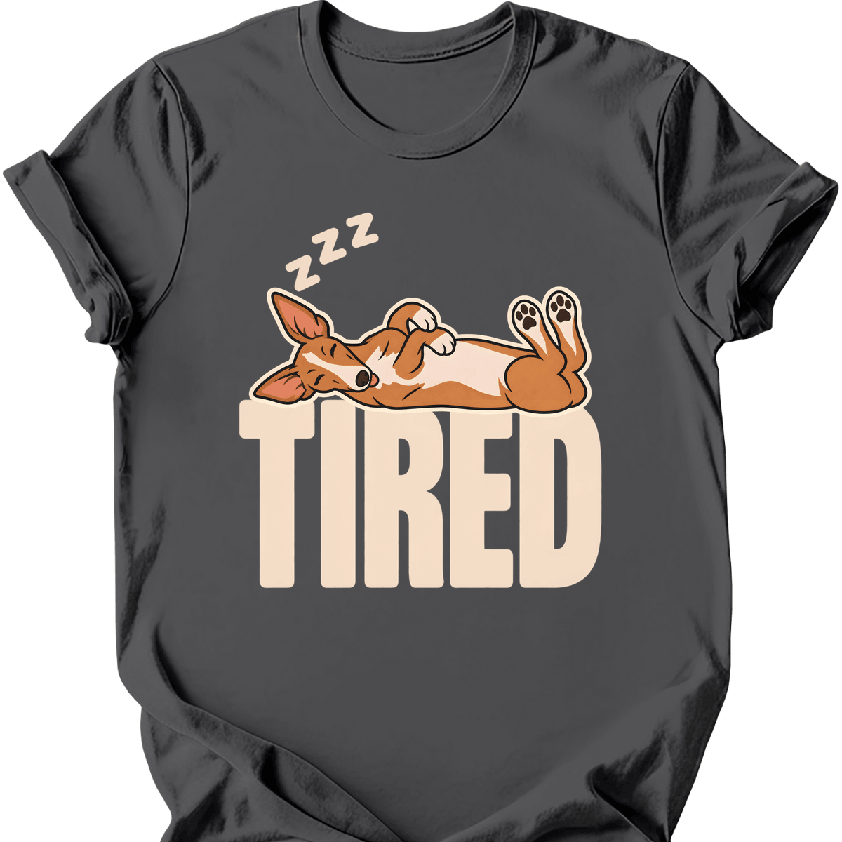 Podenco Tired Dog T Shirt Gift For Dog Lover