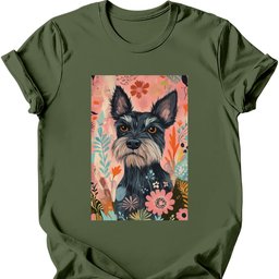 Patterdale Terrier Boho Dog T Shirt Gift For Dog Lover