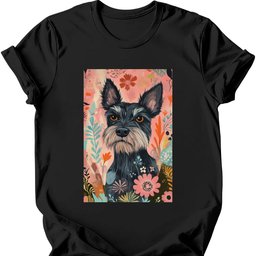 Patterdale Terrier Boho Dog T Shirt Gift For Dog Lover
