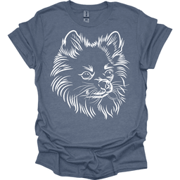 Pomeranian Line Art T Shirt Gift For Dog Lover