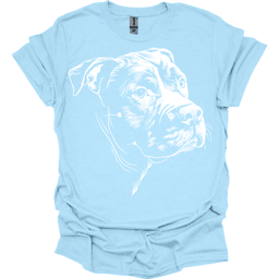 Pitbull Line Art T Shirt Gift For Dog Lover