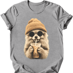 Pomeranian Hipster Dog T Shirt Gift For Dog Lover