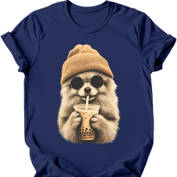 Pomeranian Hipster Dog T Shirt Gift For Dog Lover