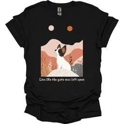 Papillon Live Like The Gate Was Left Open T Shirt Gift For Dog Lover