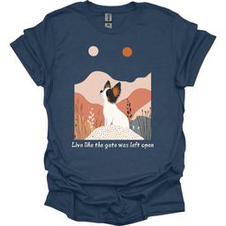 Papillon Live Like The Gate Was Left Open T Shirt Gift For Dog Lover