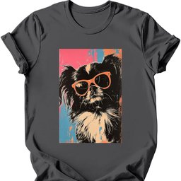 Pekingese Punk Dog T Shirt Gift For Dog Lover