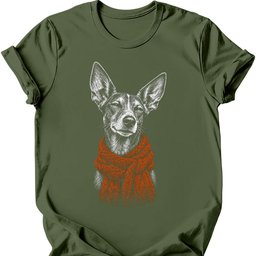 Podenco Winter Dog T Shirt Gift For Dog Lover