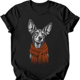 Podenco Winter Dog T Shirt Gift For Dog Lover