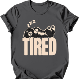 Portuguese Water Dog Tired Dog T Shirt Gift For Dog Lover