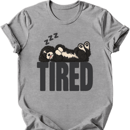 Portuguese Water Dog Tired Dog T Shirt Gift For Dog Lover