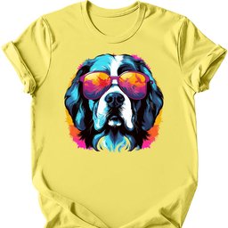 Saint Bernard Top Dog T Shirt Gift For Dog Lover