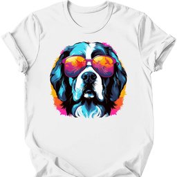 Saint Bernard Top Dog T Shirt Gift For Dog Lover