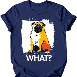 Pug What Dog T Shirt Gift For Dog Lover