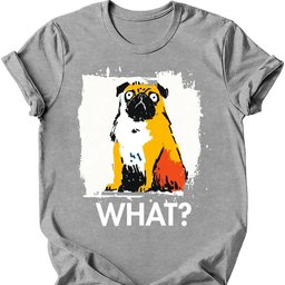 Pug What Dog T Shirt Gift For Dog Lover