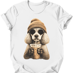 Poodle Hipster Dog T Shirt Gift For Dog Lover