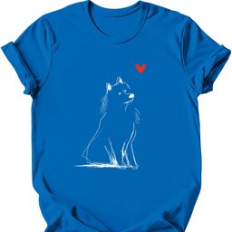 Samoyed Sketch Dog T Shirt Gift For Dog Lover