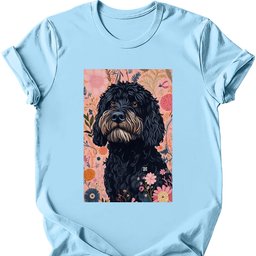 Portuguese Water Dog Boho Dog T Shirt Gift For Dog Lover