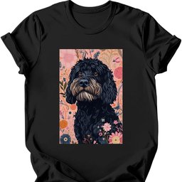 Portuguese Water Dog Boho Dog T Shirt Gift For Dog Lover