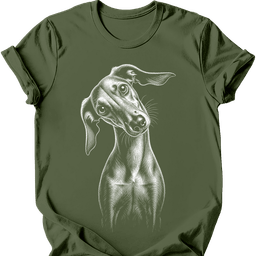 Saluki Tilted Dog T Shirt Gift For Dog Lover